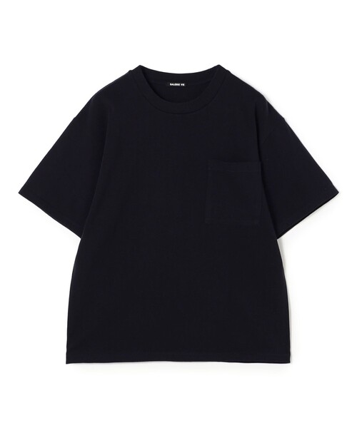 GALERIE VIE(ギャルリー ヴィー)の「コットン吊り天竺 ハーフスリーブプルオーバー(Tシャツ/カットソー・メンズ・ホワイト/ネイビー/ブラック・S/M)」の1枚目の写真