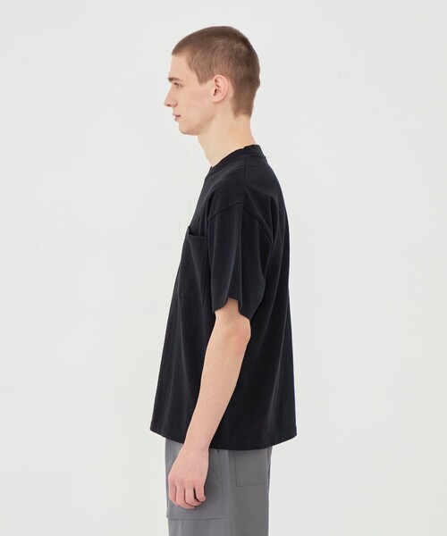 GALERIE VIE(ギャルリー ヴィー)の「コットン吊り天竺 ハーフスリーブプルオーバー(Tシャツ/カットソー・メンズ・ホワイト/ネイビー/ブラック・S/M)」の16枚目の写真