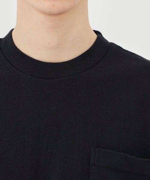 GALERIE VIE(ギャルリー ヴィー)の「コットン吊り天竺 ハーフスリーブプルオーバー(Tシャツ/カットソー・メンズ・ホワイト/ネイビー/ブラック・S/M)」の14枚目の写真