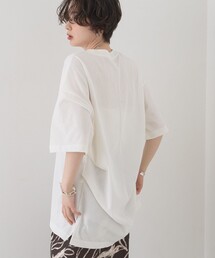 Rouge vif Anna | コットンバックドレープTシャツ/セミロング丈(Tシャツ/カットソー)