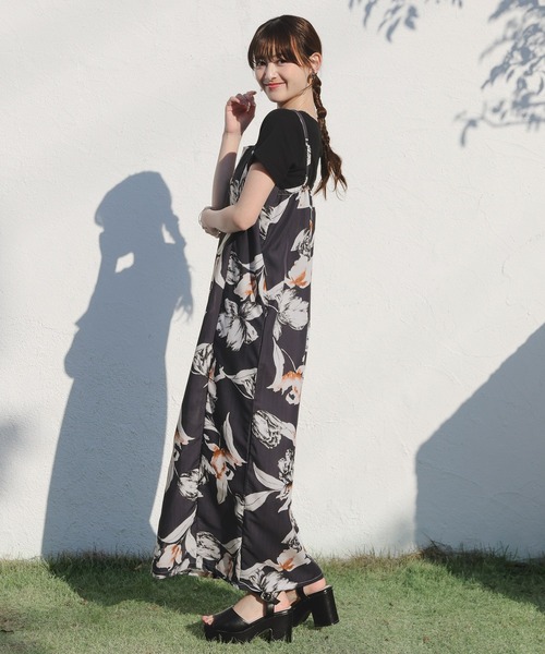 Honeys(ハニーズ)の「セパレート浴衣(ワンピースタイプ)(浴衣・レディース・スミクロ/ネイビー系1/グリーン系1・F)」の4枚目の写真