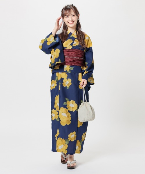 Honeys(ハニーズ)の「セパレート浴衣(ワンピースタイプ)(浴衣・レディース・スミクロ/ネイビー系1/グリーン系1・F)」の21枚目の写真