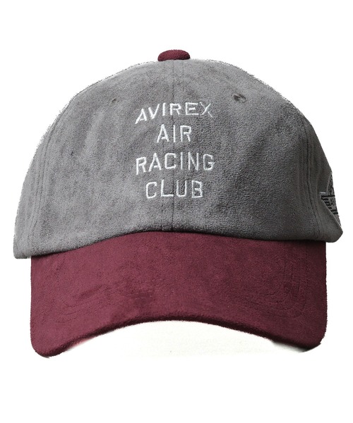 AVIREX(アヴィレックス)の「《AVIREX》AUTHENTIC SIMPLE LOGO SUEDE CAP(キャップ・メンズ・グリーン/グレー/チャコールグレー・FREE)」の3枚目の写真