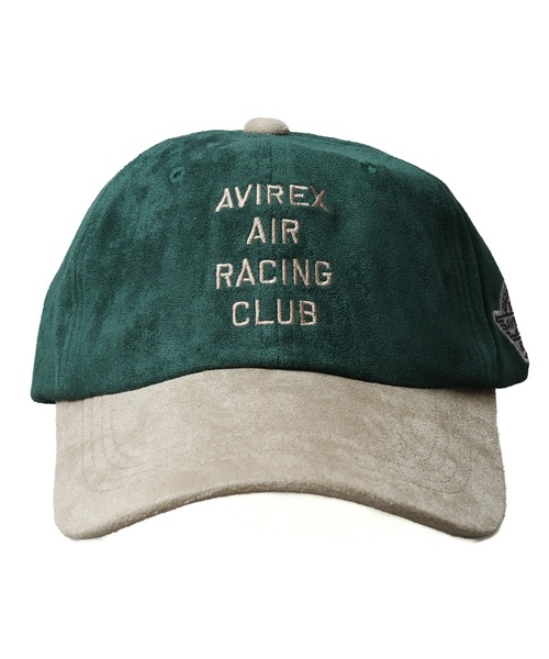 AVIREX(アヴィレックス)の「《AVIREX》AUTHENTIC SIMPLE LOGO SUEDE CAP(キャップ・メンズ・グリーン/グレー/チャコールグレー・FREE)」の1枚目の写真