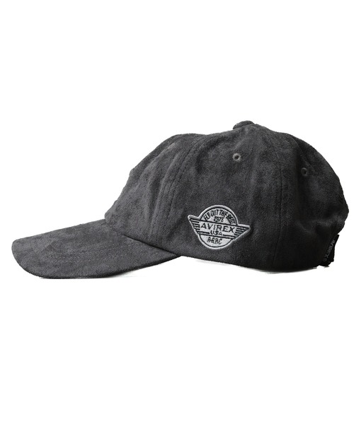 AVIREX(アヴィレックス)の「《AVIREX》AUTHENTIC SIMPLE LOGO SUEDE CAP(キャップ・メンズ・グリーン/グレー/チャコールグレー・FREE)」の6枚目の写真