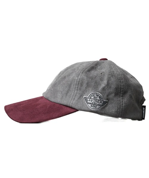 AVIREX(アヴィレックス)の「《AVIREX》AUTHENTIC SIMPLE LOGO SUEDE CAP(キャップ・メンズ・グリーン/グレー/チャコールグレー・FREE)」の8枚目の写真
