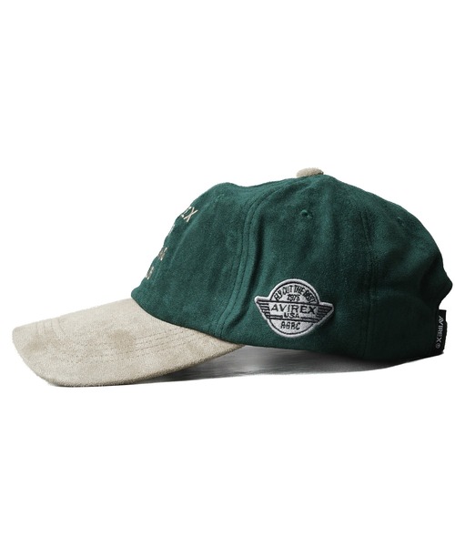 AVIREX(アヴィレックス)の「《AVIREX》AUTHENTIC SIMPLE LOGO SUEDE CAP(キャップ・メンズ・グリーン/グレー/チャコールグレー・FREE)」の9枚目の写真