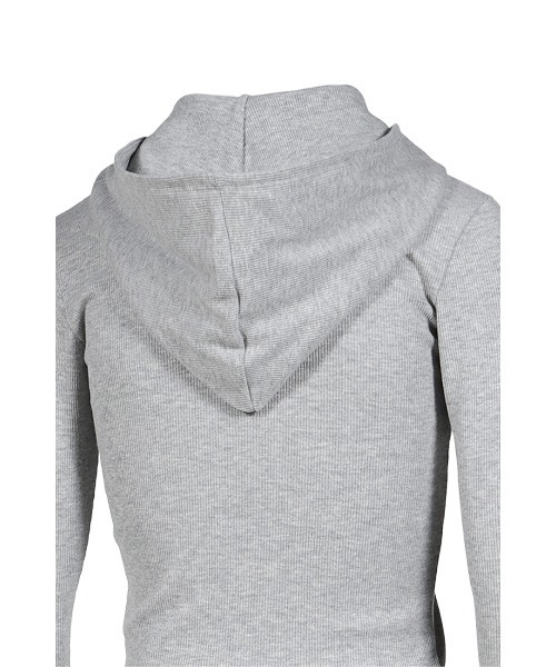 GLOWNY(グロウニ―)の「G CLASSIC ESSENTIAL RIB ZIP-UP(パーカー・レディース・ブラック/グレー・LARGE/MEDIUM/SMALL)」の6枚目の写真