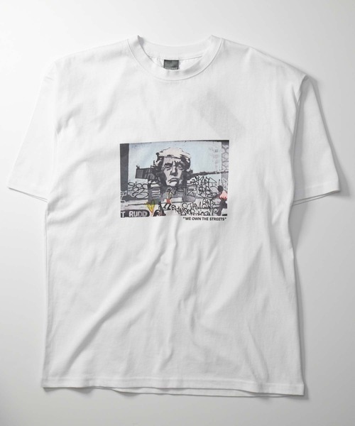 Universal Style Wear（ユニバーサルスタイルウェア）の「グラフィックBIG TEE（Tシャツ/カットソー・メンズ・ホワイト系その他5/ホワイト系その他6/ホワイト系その他7/オフホワイト/ホワイト系その他2/ホワイト系その他4/ホワイト系その他/ホワイト系その他3・S/M/L/XL）」の10枚目の写真