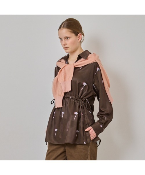 COMMON+HAUS(コモンハウス)の「プリント柄アノラックシャツブラウス(シャツ/ブラウス・レディース・ライム/ブラウン・FREE)」の12枚目の写真