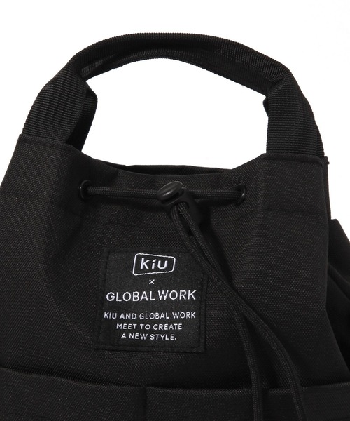 GLOBAL WORK(グローバルワーク)の「KIU別注ミニバッグK438/661532(ショルダーバッグ・レディース・グレー/チャコールグレー/ベージュ系その他3/ブラック・FREE)」の12枚目の写真