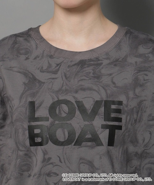niko and...（ニコアンド）の「【LOVEBOAT(ラブボート)】コラボマーブルＴシャツ（Tシャツ/カットソー・レディース・スモーク/オフホワイト・MEDIUM/LARGE）」の22枚目の写真