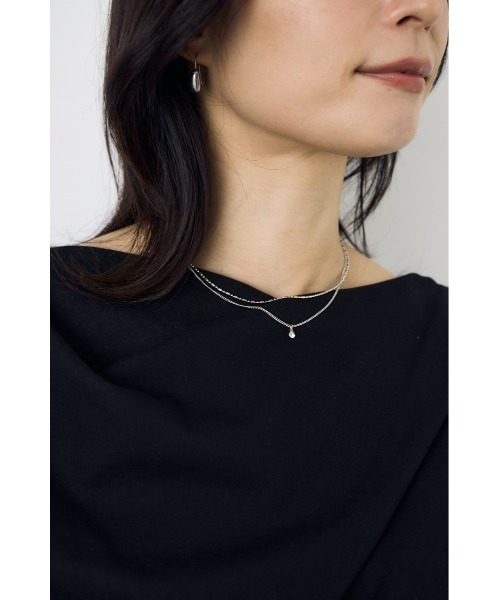 AZUL by moussy(アズールバイマウジー)の「マルチチェーン2連ネックレス(ネックレス・レディース・シルバー/ゴールド・FREE)」の3枚目の写真