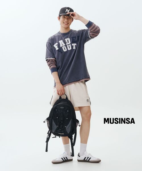 XTONZ(エクストーンズ)の「XF014 アーチアップリケダメージウォッシングTシャツ (NAVY)(Tシャツ/カットソー・レディース・その他・SMALL/MEDIUM/LARGE)」の12枚目の写真