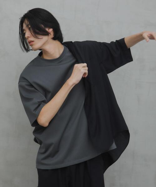 URBAN RESEARCH DOORS（アーバンリサーチドアーズ）の「Ultima Jersey Short-Sleeve T-shirts（Tシャツ/カットソー・メンズ・ホワイト/チャコールグレー/ブラック/ライトブルー・MEDIUM/LARGE/SMALL）」の3枚目の写真