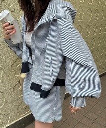 WILLFULLY（ウィルフリー）の「UV cut layered hem shirt hoodie tops（シャツ/ブラウス）」