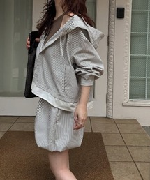 WILLFULLY（ウィルフリー）の「UV cut layered hem shirt hoodie tops（シャツ/ブラウス）」