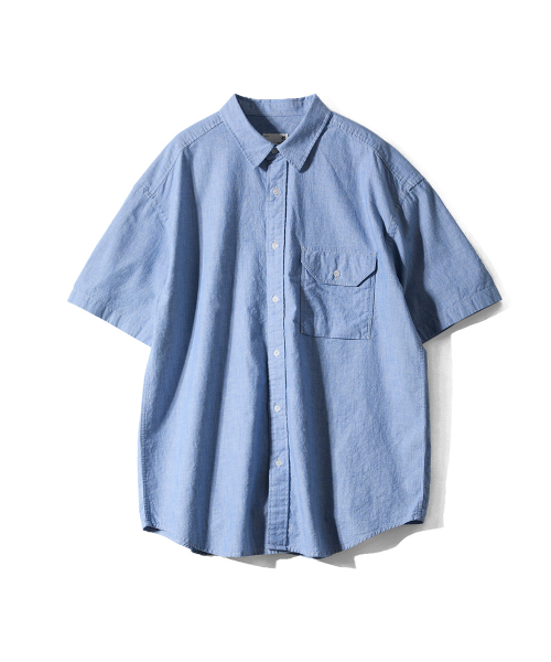HORLISUN(ホーリーサン)の「Poole Chambray Shirt Light Blue(シャツ/ブラウス・メンズ・その他・SMALL/MEDIUM/LARGE)」の2枚目の写真