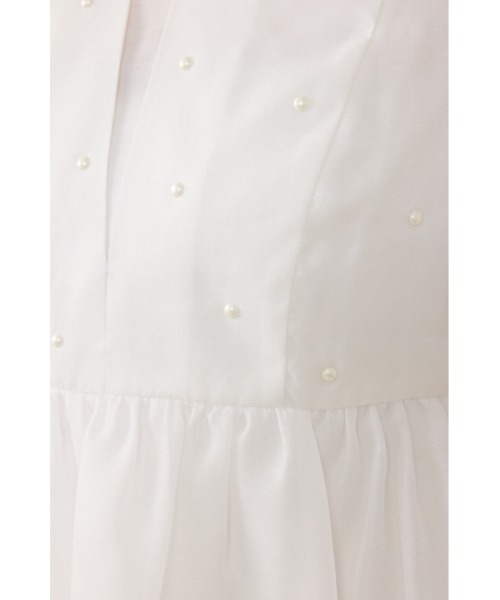 rienda（リエンダ）の「【AKB48 伊藤百花さん着用】2WAYビジューオフショルブラウス　春服 夏服（シャツ/ブラウス・レディース・ブラック/ベージュ/ホワイト・FREE）」の10枚目の写真