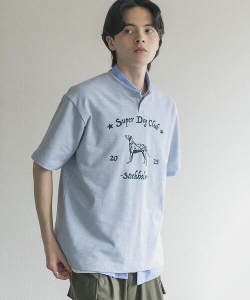 SENSE OF PLACE by URBAN RESEARCH(センスオブプレイスバイアーバンリサーチ)の「ヴィンテージグラフィックヘンリーネックTシャツ(Tシャツ/カットソー・メンズ・ライトブルー/チャコールグレー/ネイビー・LARGE/MEDIUM)」の17枚目の写真