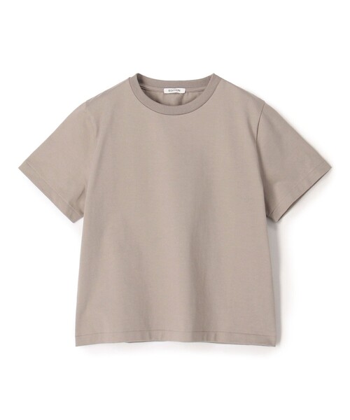 EDITION(エディション)の「ヘビーコットン リラックスフィットT(Tシャツ/カットソー・レディース・ベージュ/ホワイト・FREE)」の1枚目の写真
