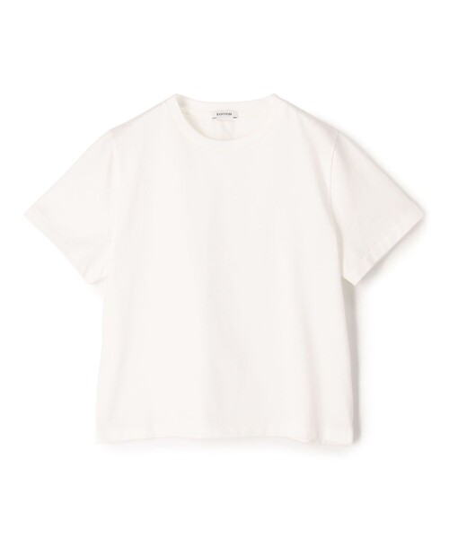 EDITION(エディション)の「ヘビーコットン リラックスフィットT(Tシャツ/カットソー・レディース・ベージュ/ホワイト・FREE)」の2枚目の写真
