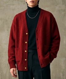 CHhdmn（シーエイチヒデモン）の「【先行予約】ベビーキャメル100% Vネックルーズニットカーディガン（カーディガン/ボレロ）」