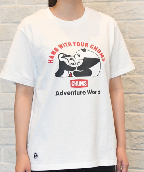 CHUMS(チャムス)の「【CHUMS】CHUMS×AW Tシャツ(Tシャツ/カットソー・レディース・ホワイト・S/M/L)」の1枚目の写真