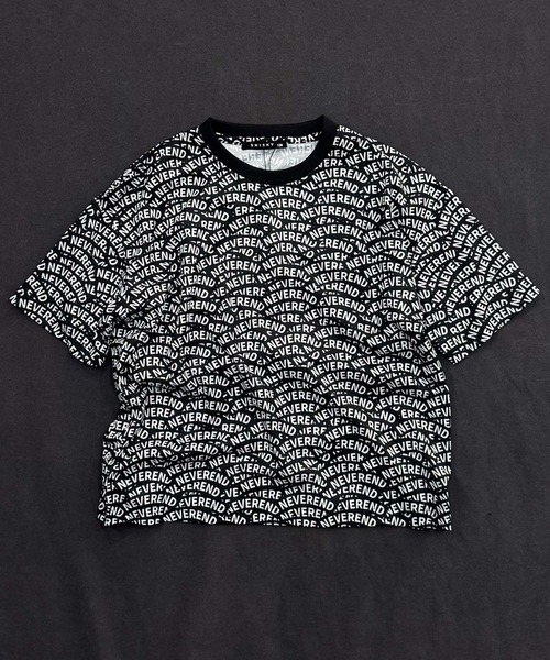 THE CASUAL(カジュアル)の「DRY/ドライメッシュ 総柄 オーバーサイズ Tシャツ(Tシャツ/カットソー・キッズ・グレー系その他2/グレー系その他3/ブラック系その他2/グレー系その他/ベージュ系その他2/ベージュ系その他/ブラック系その他3/ブラック系その他・130cm/120cm/110cm/160cm/150cm/140cm)」の4枚目の写真
