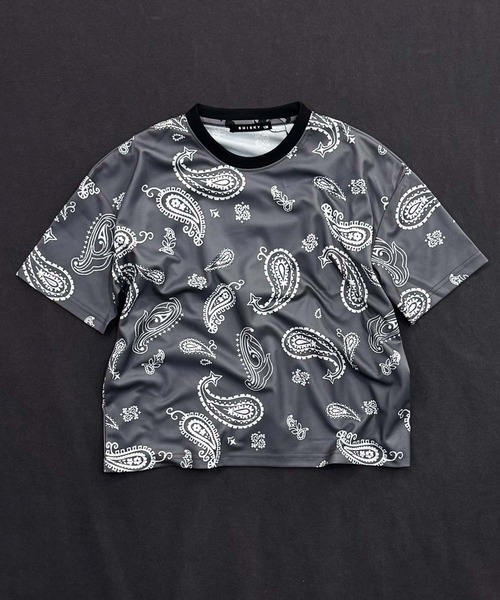 THE CASUAL(カジュアル)の「DRY/ドライメッシュ 総柄 オーバーサイズ Tシャツ(Tシャツ/カットソー・キッズ・グレー系その他2/グレー系その他3/ブラック系その他2/グレー系その他/ベージュ系その他2/ベージュ系その他/ブラック系その他3/ブラック系その他・130cm/120cm/110cm/160cm/150cm/140cm)」の5枚目の写真