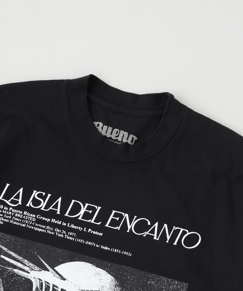 BUENO(ブエノ)の「Bueno / ブエノ LA ISLA DEL ENCANTO TEE(Tシャツ/カットソー・メンズ・ブラック・MEDIUM/LARGE)」の3枚目の写真