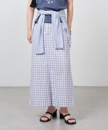Kastane（カスタネ）の「【一部店舗限定/チェック&無地/セットアップ対応】B シャドウチェックタイトスカート（スカート）」