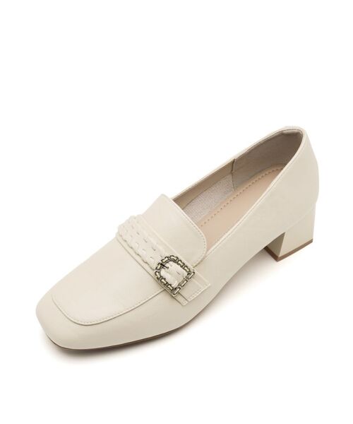 グレースクロッシャー ミドルローファー 5cm -WS9021 (2カラー)