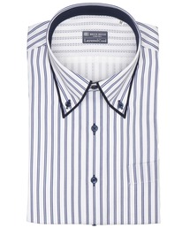 TOKYO SHIRTS | 【Layered Cool】【吸水速乾】 形態安定ノンアイロン ボタンダウン 半袖ビジネスワイシャツ (大きいサイズ)(ビジネスシャツ)