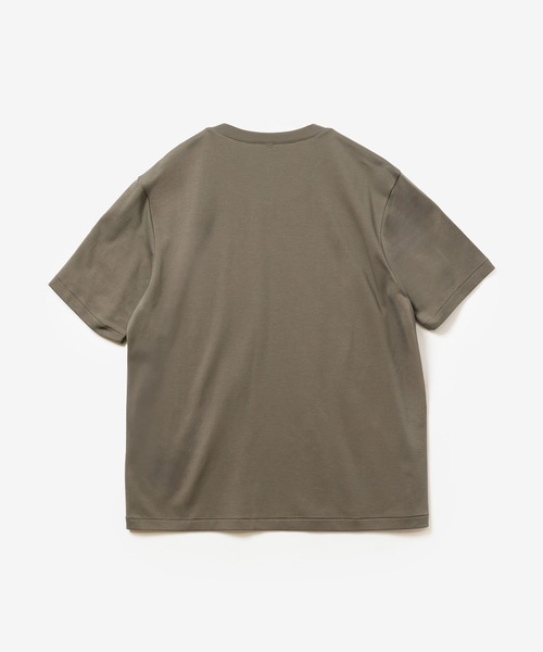 ATTACHMENT(アタッチメント)の「コットンダブルフェイス スリムフィット S/S TEE / COTTON DOUBLE FACE SLIM FIT S/S TEE(Tシャツ/カットソー・メンズ・グレイッシュベージュ/ブラック/ネイビー/ダークグレー/ホワイト・1/4/3/2)」の9枚目の写真