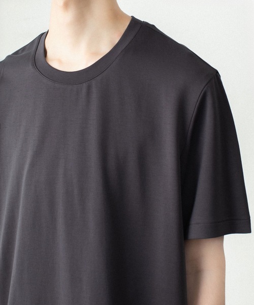 ATTACHMENT(アタッチメント)の「コットンダブルフェイス スリムフィット S/S TEE / COTTON DOUBLE FACE SLIM FIT S/S TEE(Tシャツ/カットソー・メンズ・グレイッシュベージュ/ブラック/ネイビー/ダークグレー/ホワイト・1/4/3/2)」の21枚目の写真