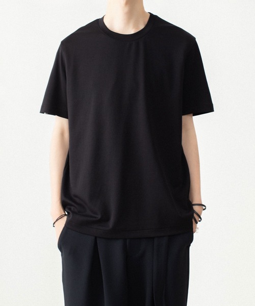 ATTACHMENT(アタッチメント)の「コットンダブルフェイス スリムフィット S/S TEE / COTTON DOUBLE FACE SLIM FIT S/S TEE(Tシャツ/カットソー・メンズ・グレイッシュベージュ/ブラック/ネイビー/ダークグレー/ホワイト・1/4/3/2)」の18枚目の写真