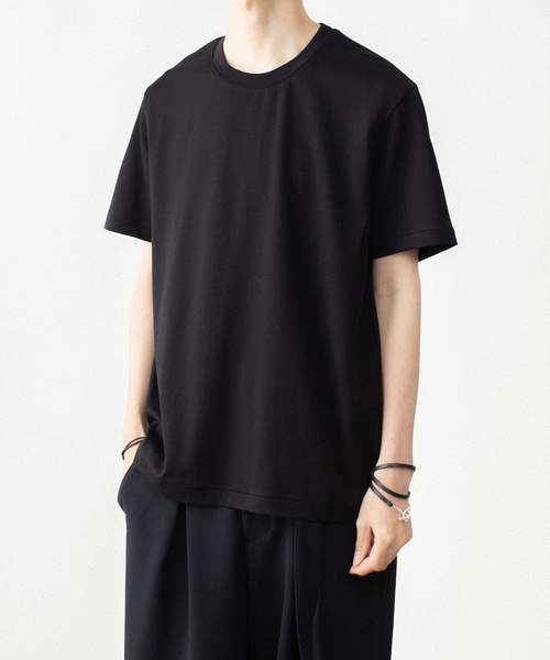 ATTACHMENT(アタッチメント)の「コットンダブルフェイス スリムフィット S/S TEE / COTTON DOUBLE FACE SLIM FIT S/S TEE(Tシャツ/カットソー・メンズ・グレイッシュベージュ/ブラック/ネイビー/ダークグレー/ホワイト・1/4/3/2)」の17枚目の写真