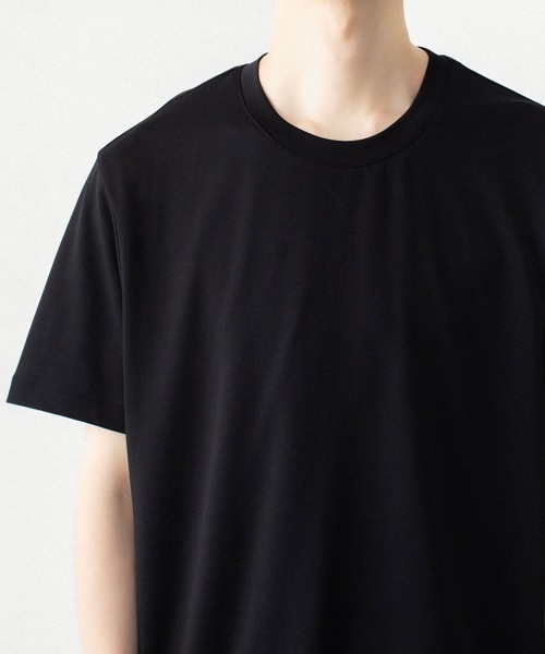 ATTACHMENT(アタッチメント)の「コットンダブルフェイス スリムフィット S/S TEE / COTTON DOUBLE FACE SLIM FIT S/S TEE(Tシャツ/カットソー・メンズ・グレイッシュベージュ/ブラック/ネイビー/ダークグレー/ホワイト・1/4/3/2)」の14枚目の写真