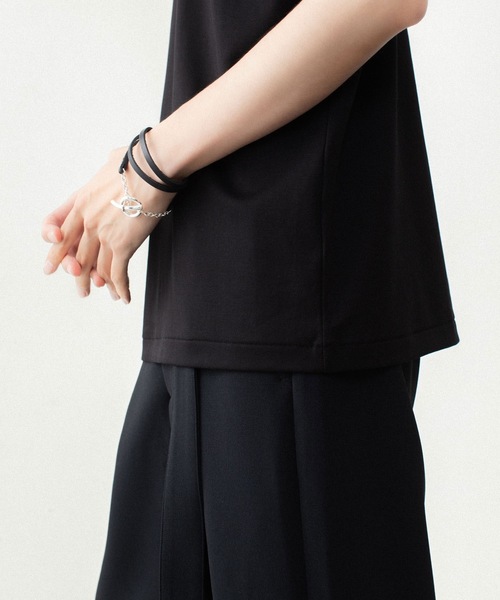ATTACHMENT(アタッチメント)の「コットンダブルフェイス スリムフィット S/S TEE / COTTON DOUBLE FACE SLIM FIT S/S TEE(Tシャツ/カットソー・メンズ・グレイッシュベージュ/ブラック/ネイビー/ダークグレー/ホワイト・1/4/3/2)」の12枚目の写真