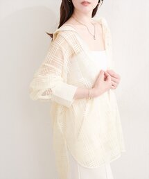 シアーチェックシャツ