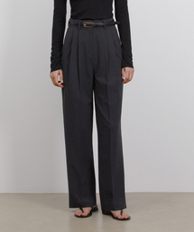 RIDIFI（リディフィ）の「PLEATS WIDE SLACKS_CHARCOAL（スラックス）」