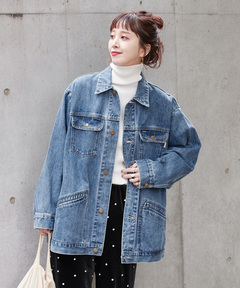 ウォッシャブル / DU JOUR/デュ ジュール RIDING JEAN JACKET（デニム