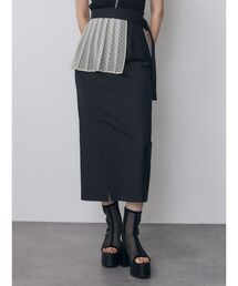 MURUA（ムルーア）の「プリーツレイヤードナロースカート　夏服（スカート）」