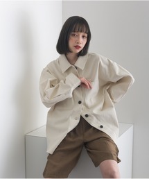 OandI（オーアンドアイ）の「ダブルポケットシャツジャケット（その他アウター）」