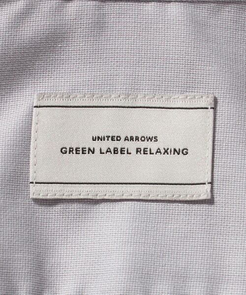 green label relaxing(グリーンレーベルリラクシング)の「エブリット TC パナマ スタンダード ボタンダウン ショートスリーブ シャツ -イージーアイロン・通気性-(ビジネスシャツ・メンズ・ライトグレー/ホワイト・S/M/L/XL)」の12枚目の写真
