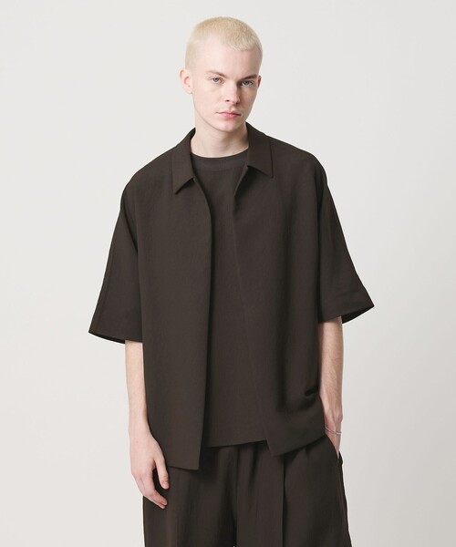 DAISUKE OBANA ダイスケオバナ 半袖オープンカラーシャツ D.O UNITED ARROWS BY DAISUKE OBANA＞Ⅰ COL D/SSL SHIRT/ショート