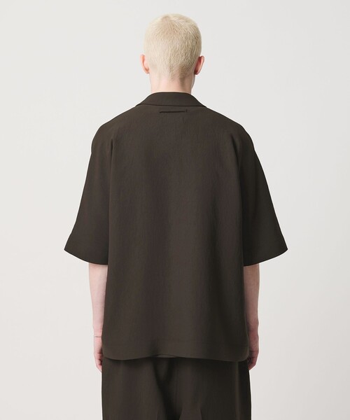 UNITED ARROWS & SONS by DAISUKE OBANA(ユナイテッドアローズアンドサンズバイダイスケオバナ)の「<D.O UNITED ARROWS BY DAISUKE OBANA>Ⅰ COL D/SSL SHIRT 26SS/ショートスリーブシャツ(シャツ/ブラウス・メンズ・ダークブラウン・M/XL/L/S)」の6枚目の写真