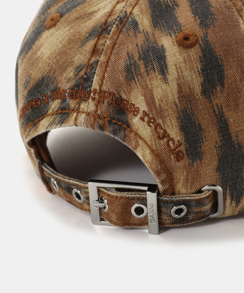 GANNI（ガニー）の「GANNI / ガニー Washed Cotton Print Canvas Cap（キャップ・レディース・その他・FREE）」の7枚目の写真