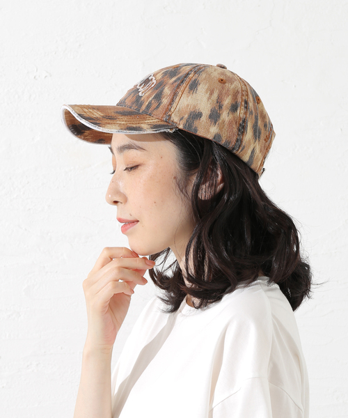 GANNI（ガニー）の「GANNI / ガニー Washed Cotton Print Canvas Cap（キャップ・レディース・その他・FREE）」の2枚目の写真